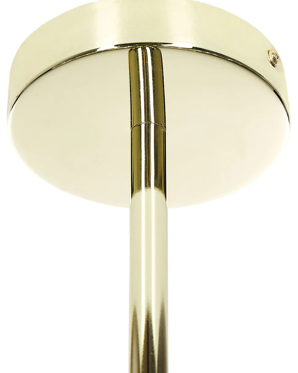 Candeeiro De Teto Para 10 Lampadas Dourado Ramis