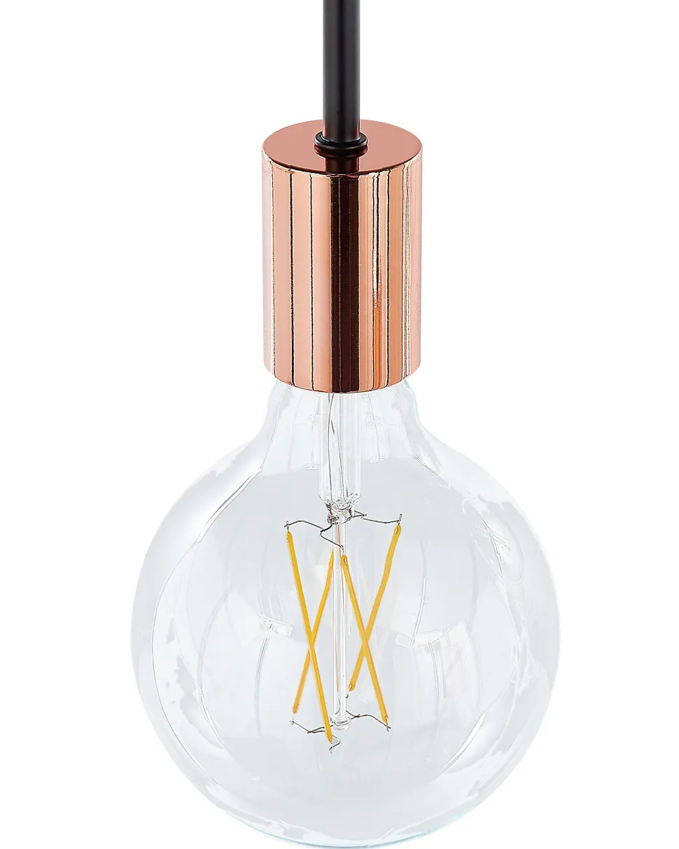 Candeeiro De Teto Para 3 Lampadas Preto Bogna