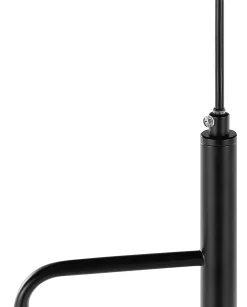 Candeeiro De Teto Para 3 Lampadas Preto Bogna