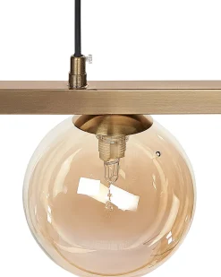 Candeeiro De Teto Para 5 Lampadas Em Metal Cor De Bronze Geehi