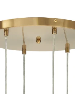 Candeeiro De Teto Para 6 Luzes Em Vidro Multicolor Tooma