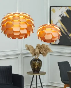 Candeeiro De Teto Pequeno Cor De Cobre Segre