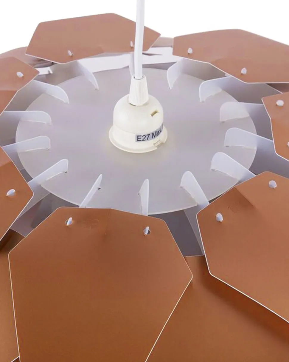 Candeeiro De Teto Pequeno Cor De Cobre Segre