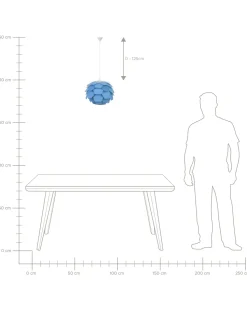 Candeeiro De Teto Pequeno Azul Segre