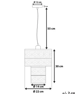 Candeeiro De Teto Prateado Osun