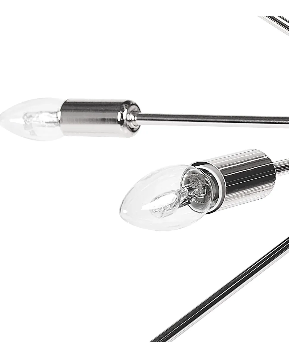 Candeeiro De Teto Prateado Maguse