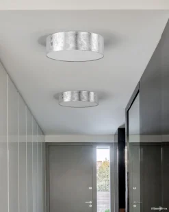 Candeeiro De Teto Prateado Rena