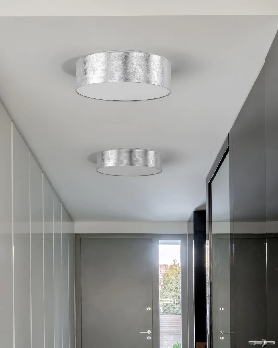 Candeeiro De Teto Prateado Rena