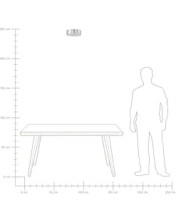 Candeeiro De Teto Prateado Rena