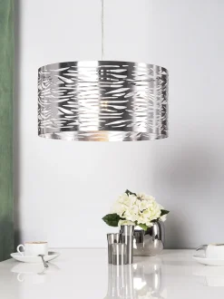 Candeeiro De Teto Prateado Torno