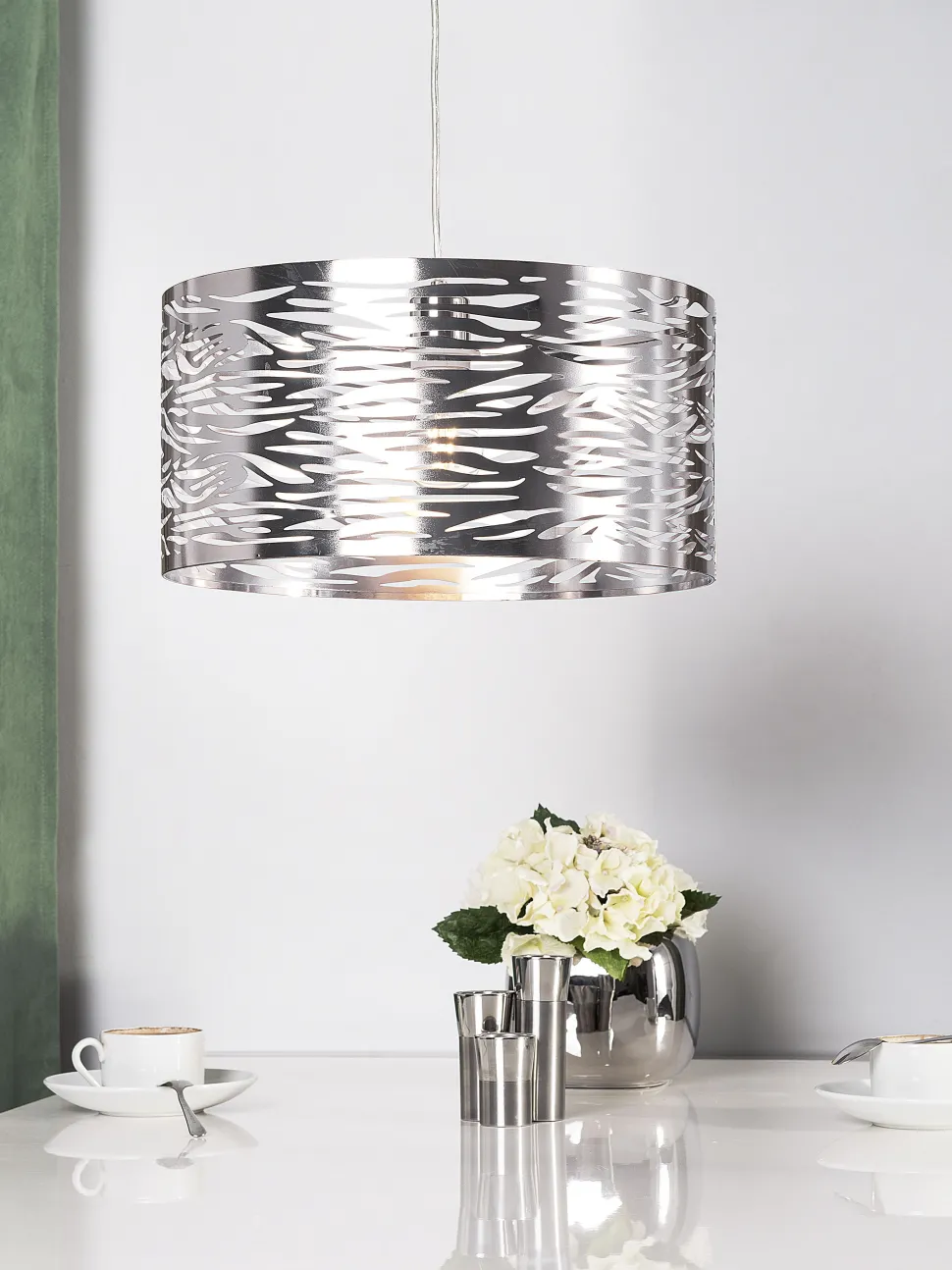 Candeeiro De Teto Prateado Torno