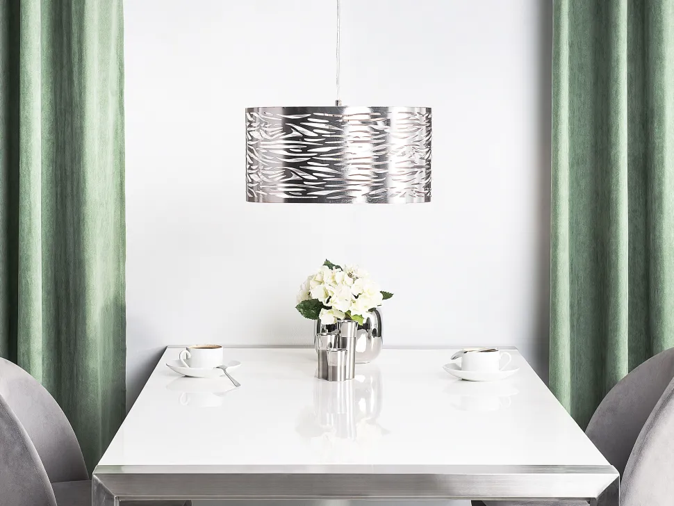 Candeeiro De Teto Prateado Torno