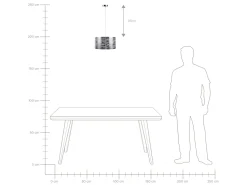 Candeeiro De Teto Prateado Torno