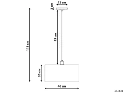 Candeeiro De Teto Prateado Torno