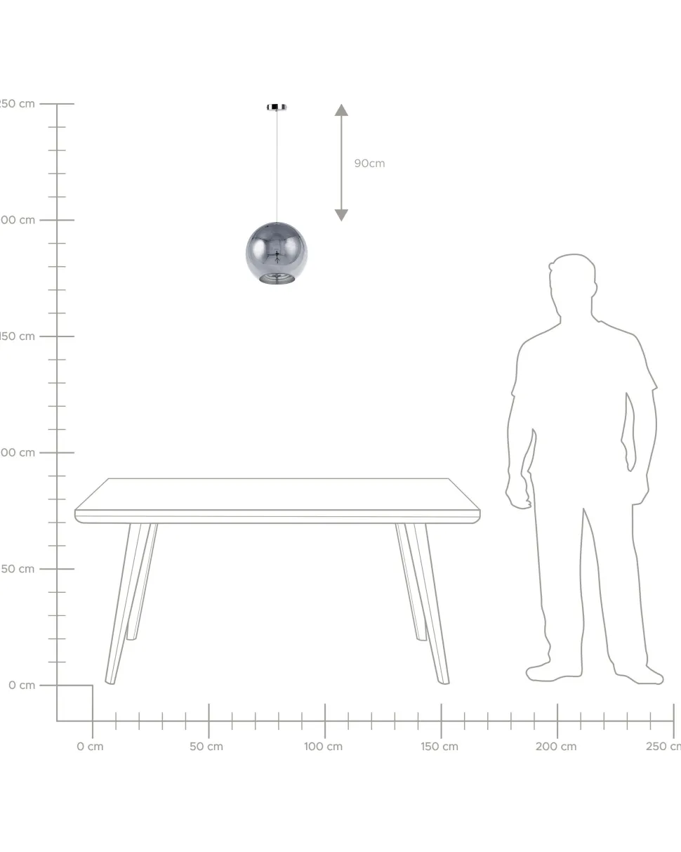 Candeeiro De Teto Prateado Abajur De Vidro Asaro