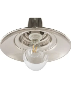 Candeeiro De Teto Prateado Pinega