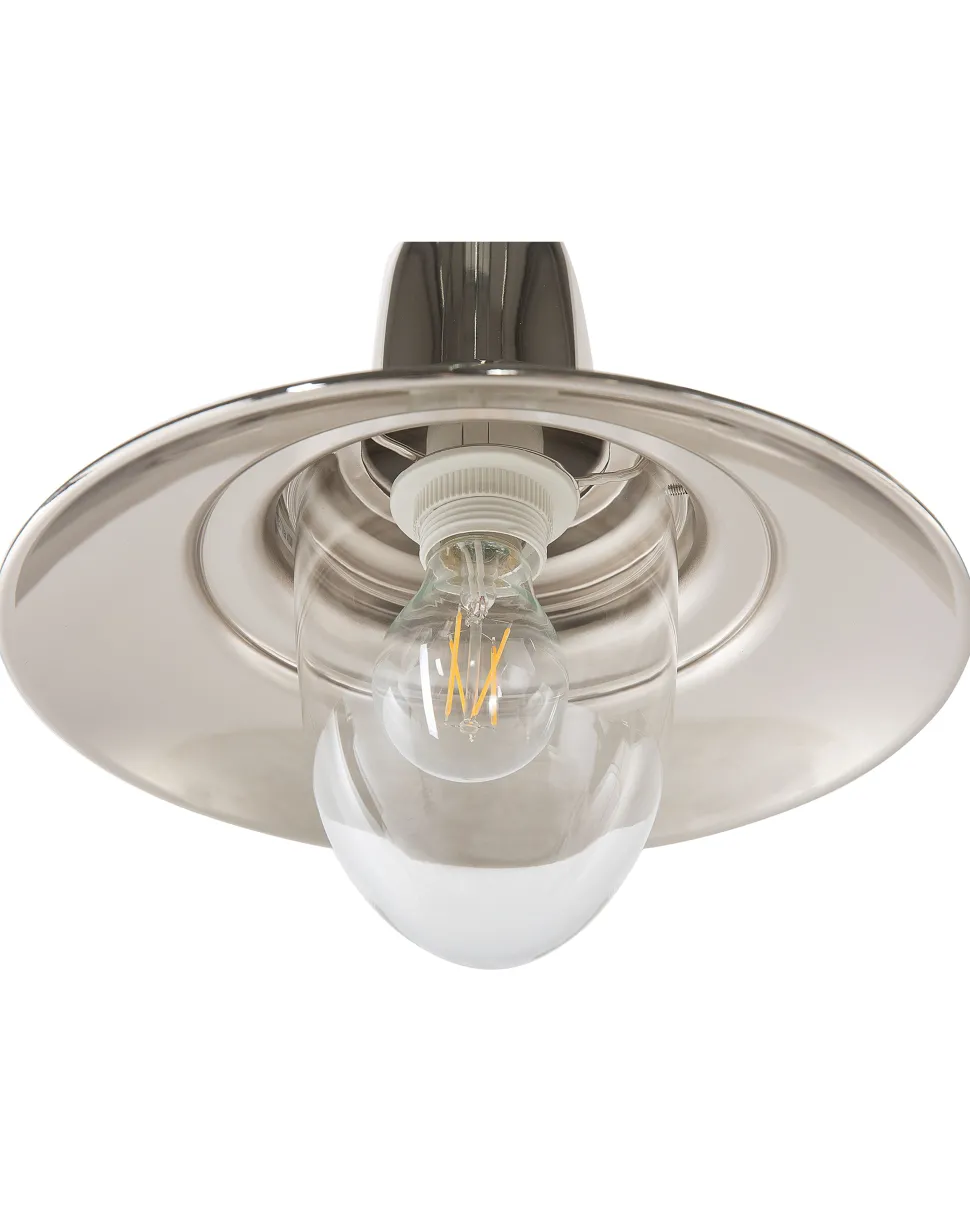 Candeeiro De Teto Prateado Pinega