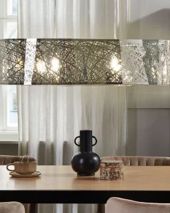 Candeeiro De Teto Prateado Seveso