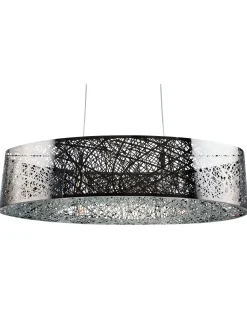 Candeeiro De Teto Prateado Seveso