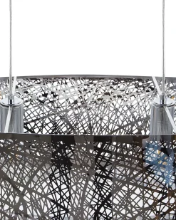 Candeeiro De Teto Prateado Seveso