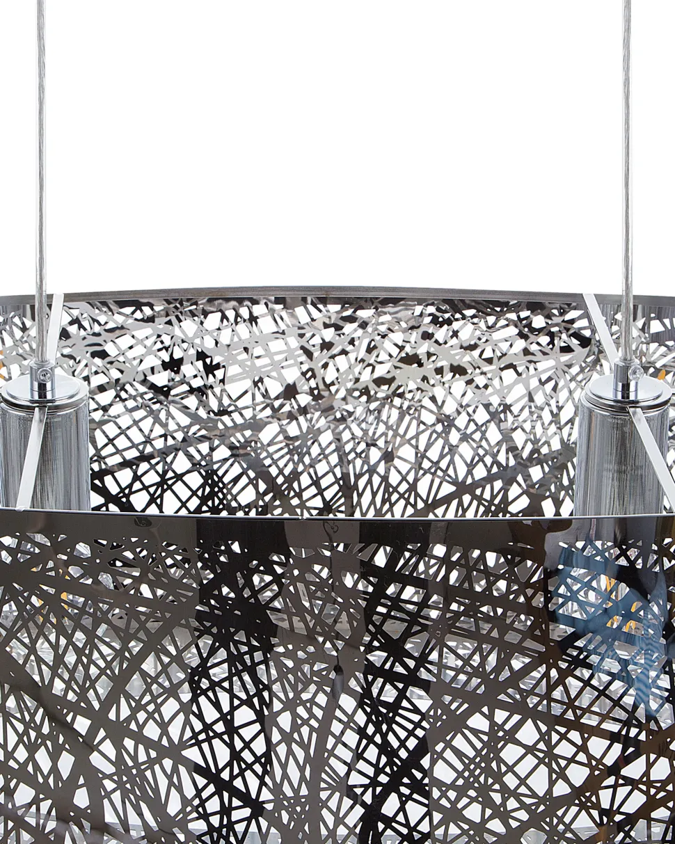 Candeeiro De Teto Prateado Seveso