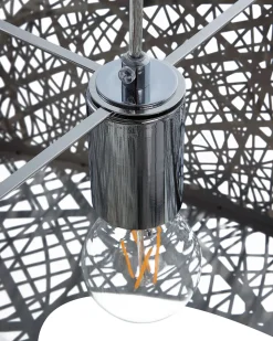 Candeeiro De Teto Prateado Seveso