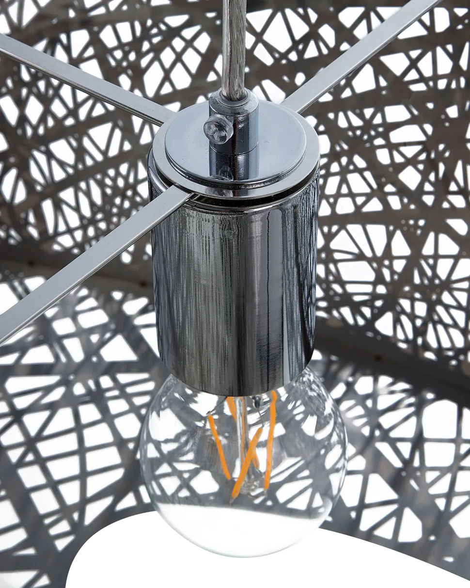 Candeeiro De Teto Prateado Seveso