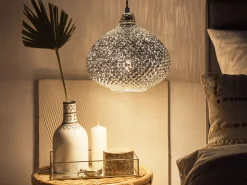 Candeeiro De Teto Prateado Madon