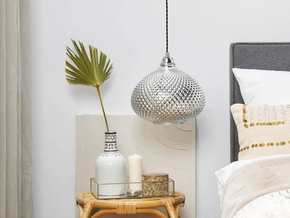 Candeeiro De Teto Prateado Madon