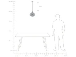 Candeeiro De Teto Prateado Madon