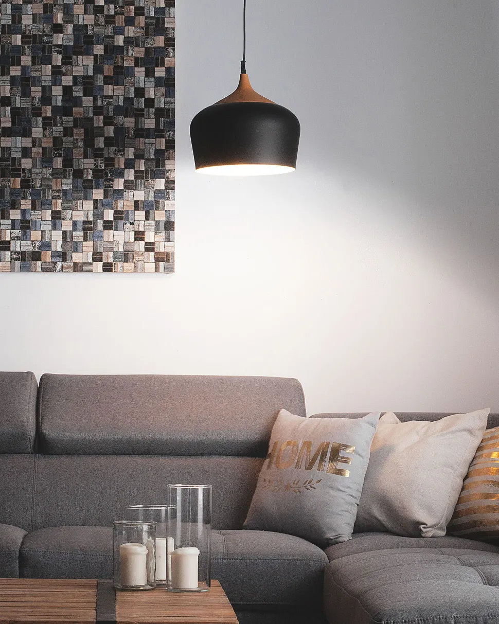 Candeeiro De Teto Preto Angara