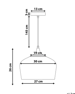 Candeeiro De Teto Preto Angara