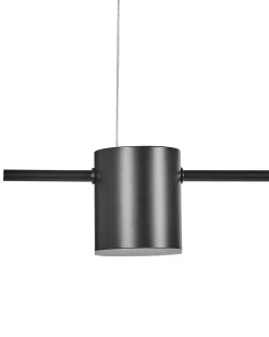 Candeeiro De Teto Preto Com Led Integrado Sestra