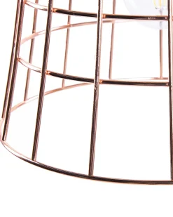 Candeeiro De Teto Preto Com Aros Cor De Cobre Monte