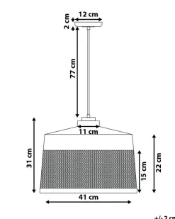 Candeeiro De Teto Preto Cardener