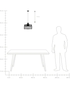 Candeeiro De Teto Preto Cardener