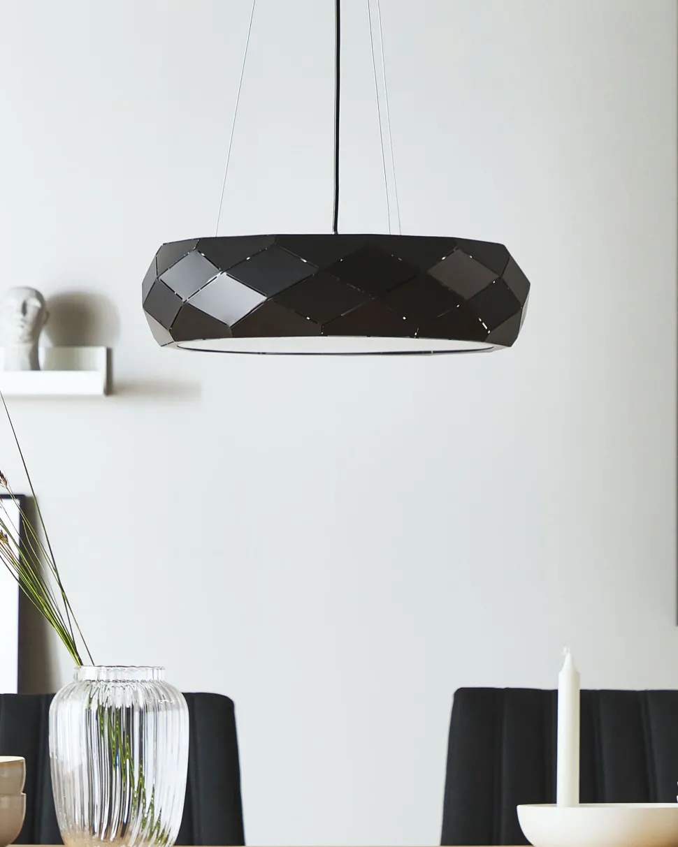 Candeeiro De Teto Preto Cesano