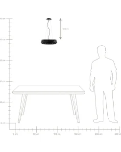 Candeeiro De Teto Preto Cesano
