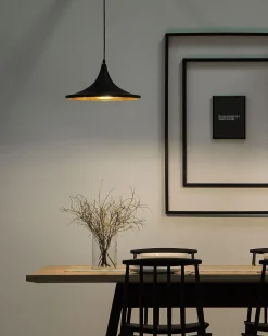 Candeeiro De Teto Preto E Dourado Yamuna