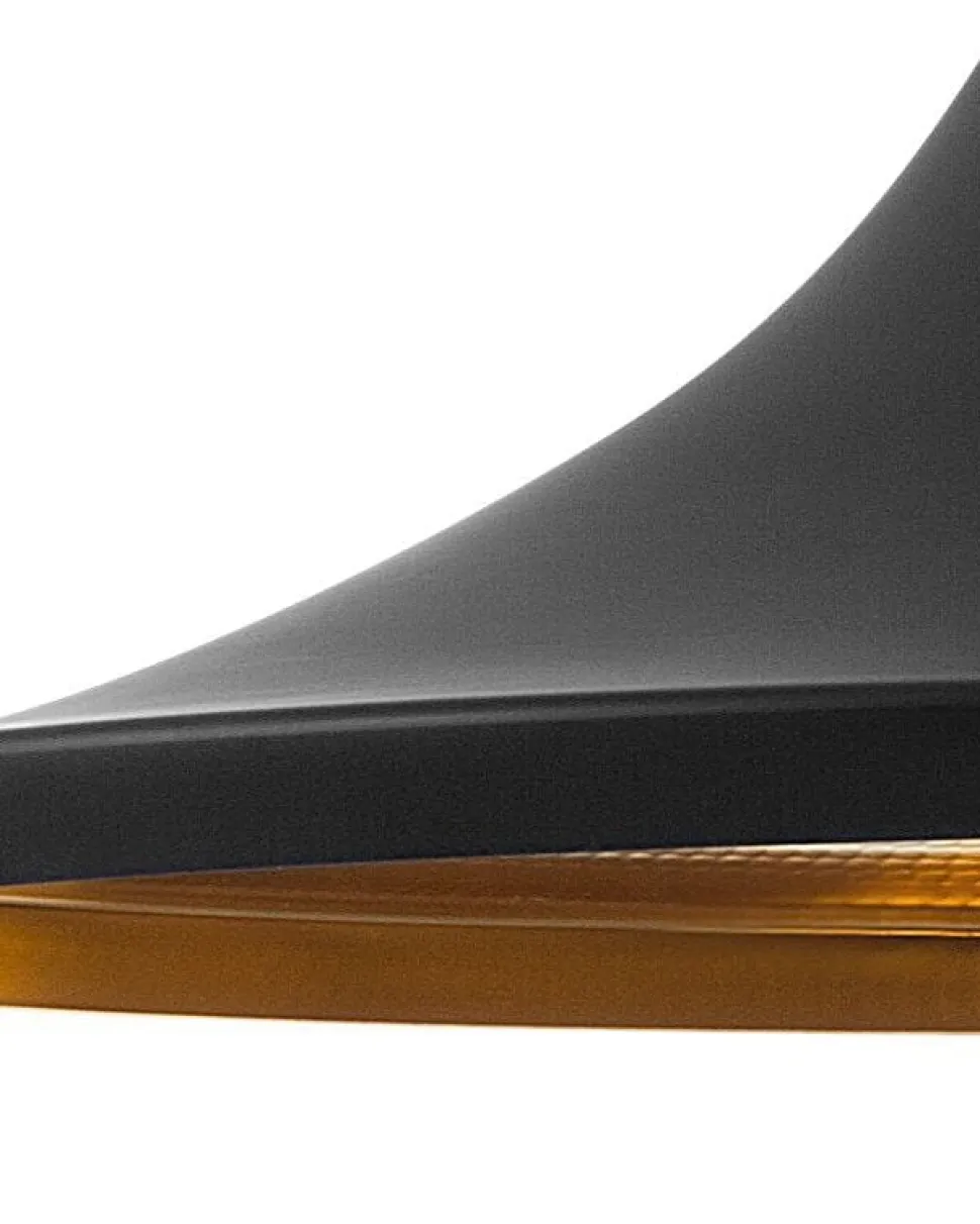 Candeeiro De Teto Preto E Dourado Yamuna