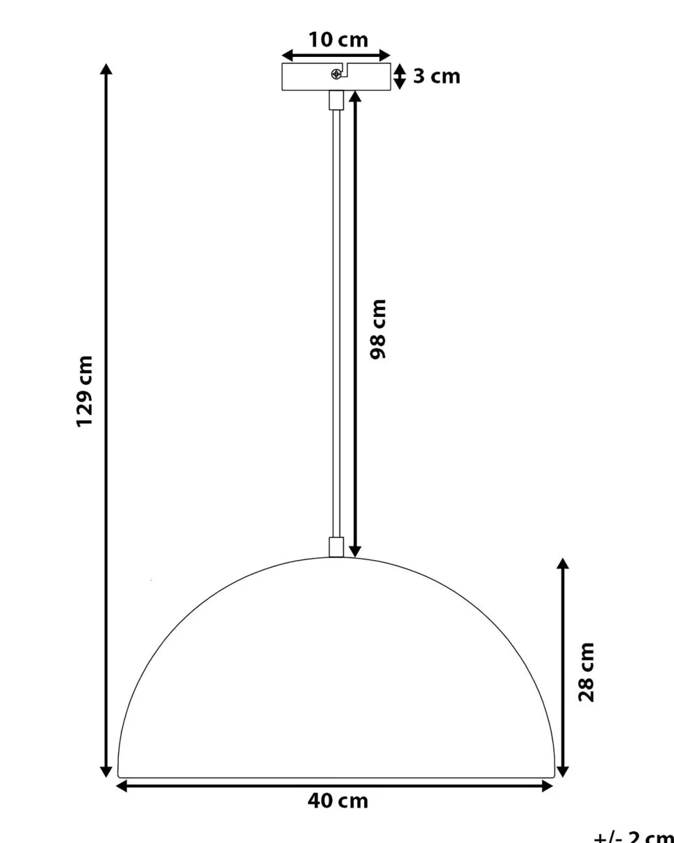 Candeeiro De Teto Preto E Dourado Cetina