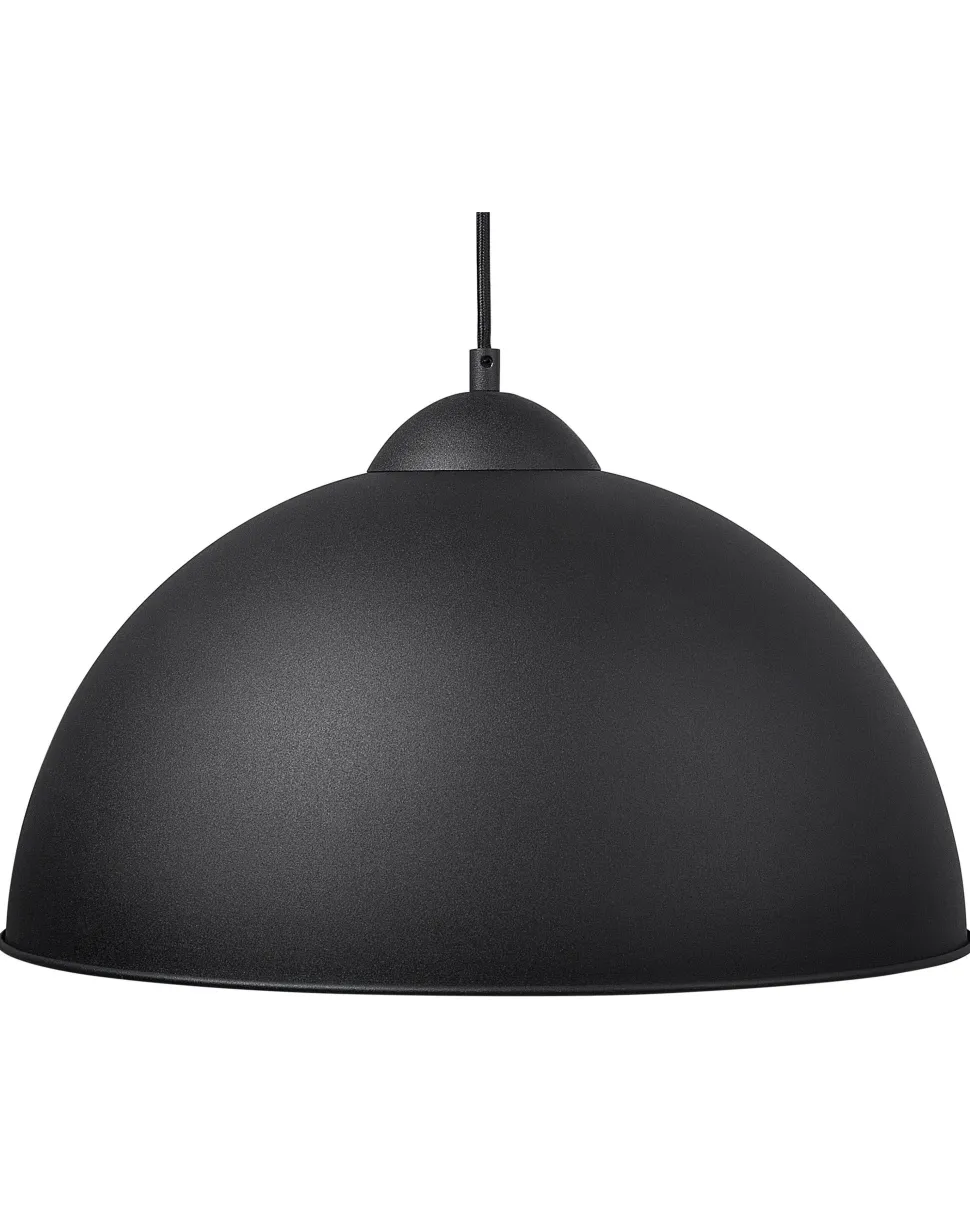 Candeeiro De Teto Preto E Dourado Cetina