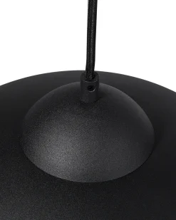 Candeeiro De Teto Preto E Dourado Cetina