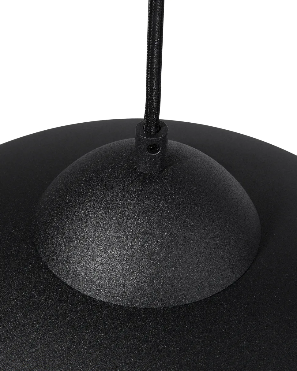 Candeeiro De Teto Preto E Dourado Cetina