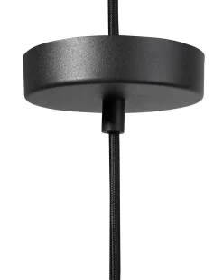 Candeeiro De Teto Preto E Dourado Cetina