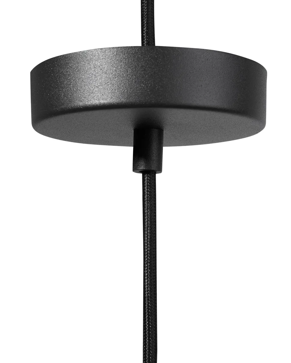 Candeeiro De Teto Preto E Dourado Cetina