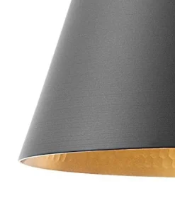 Candeeiro De Teto Preto E Dourado Tagus