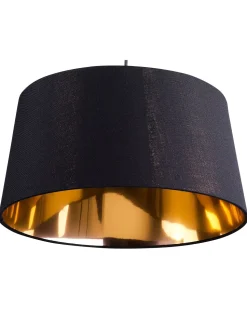 Candeeiro De Teto Preto E Dourado Kallar