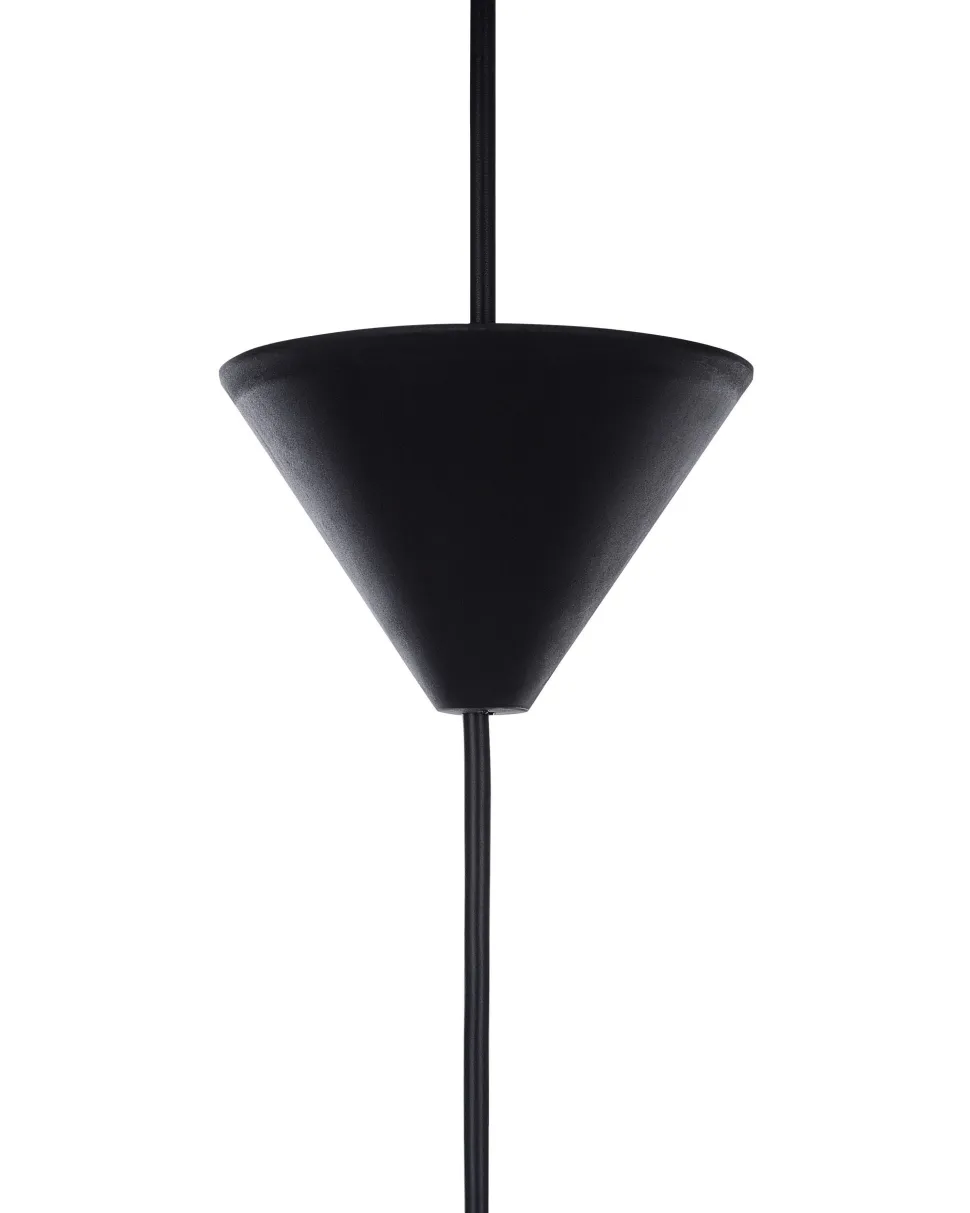 Candeeiro De Teto Preto E Dourado Kallar