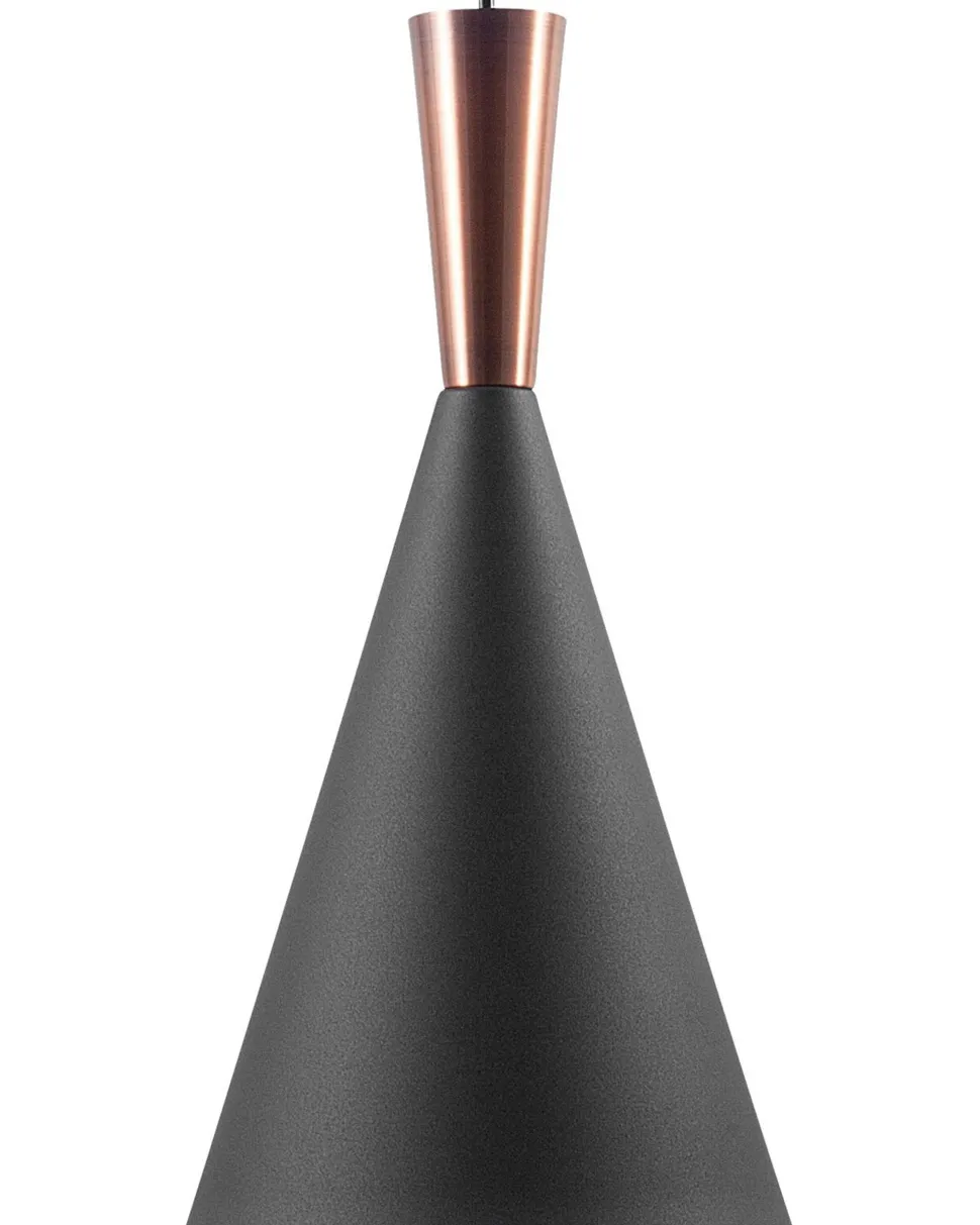 Candeeiro De Teto Preto E Cor De Cobre Tagus